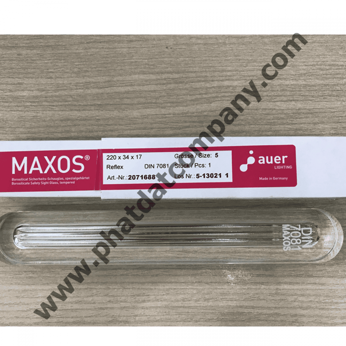 Kính Thủy Maxos 220x30x17mm 