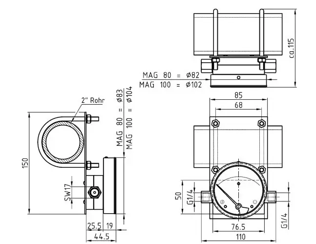 đồng hồ chênh áp có tiếp điểm điện