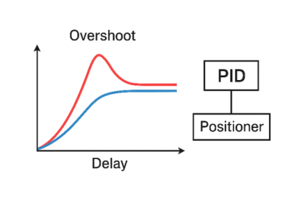 Sai lệch đồng bộ giữa PID và positioner làm van tuyến tính điều khiển không ổn định