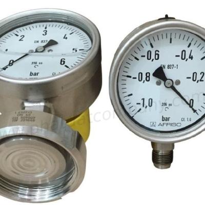 Đồng hồ áp suất màng DIN 11851 AFRISO. Ứng dụng thực phẩm, đồ uống, sữa, bia